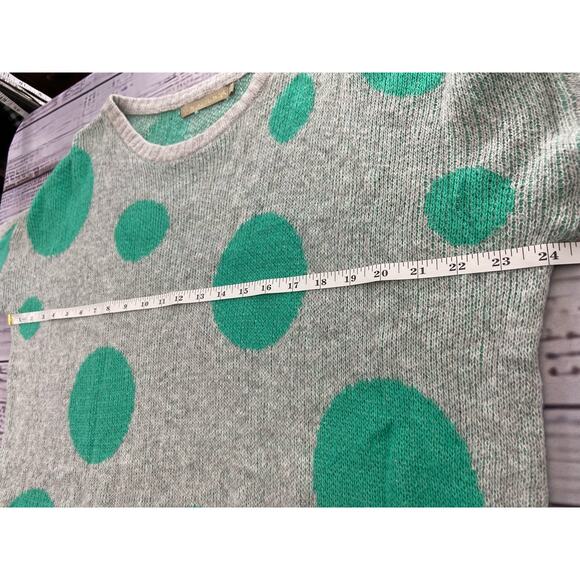 Gold & Silver Polka Dot Sweater Women One Size Fits Most Angora Long Sleeve Soft - Picture 6 of 12